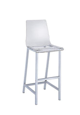 Coaster Juelia Bar Stools Chrome and Clear Acrylic (Set of 2) Model 100295